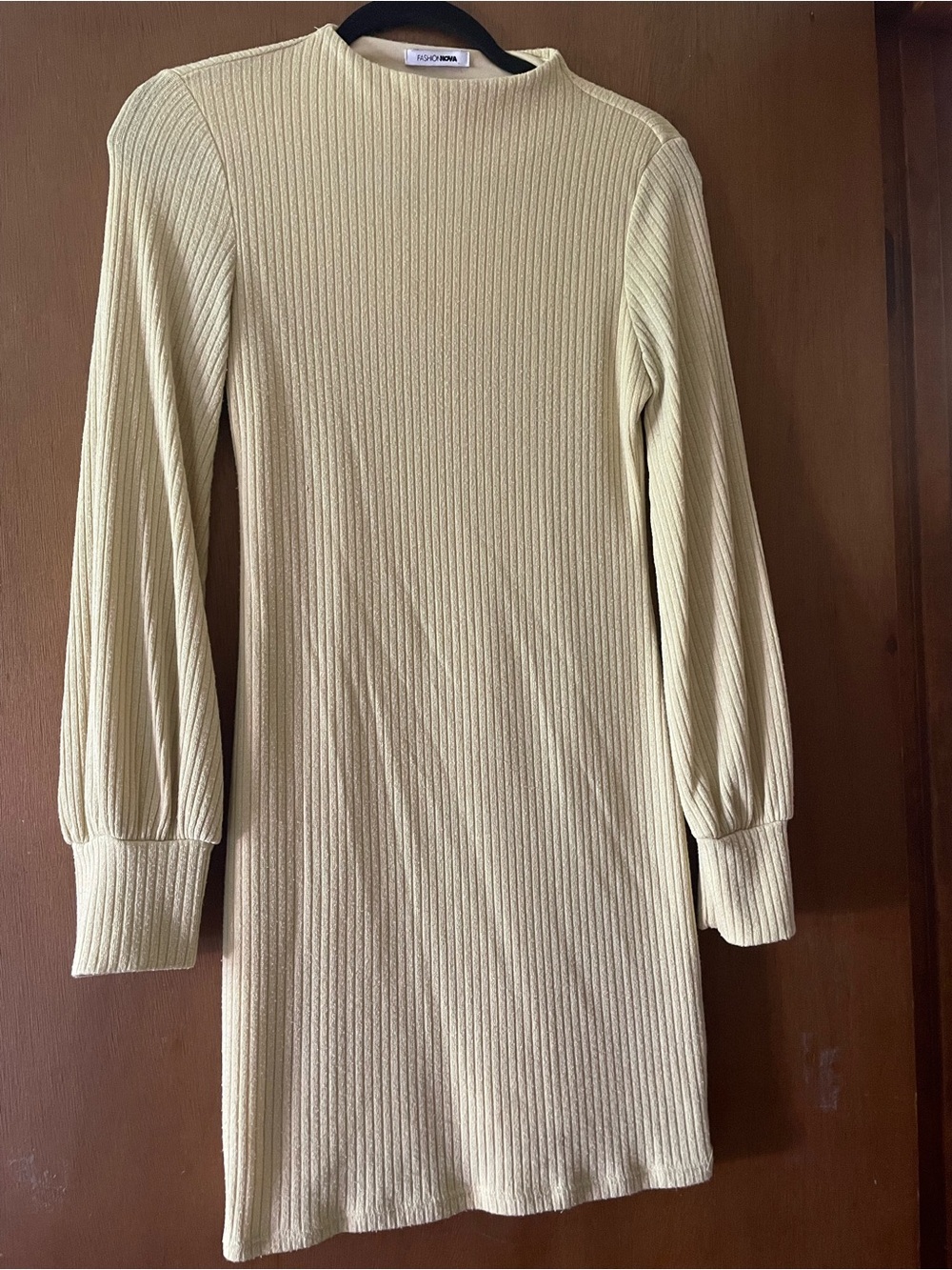 Yellow long sleeve dress